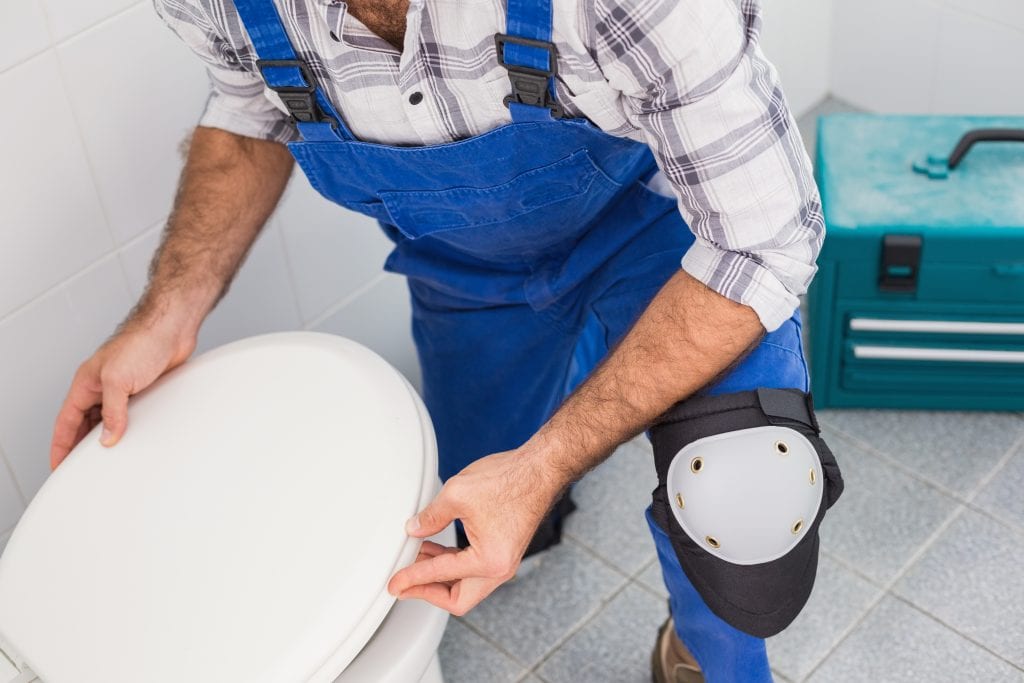 toilet repairs due to flushable wipes