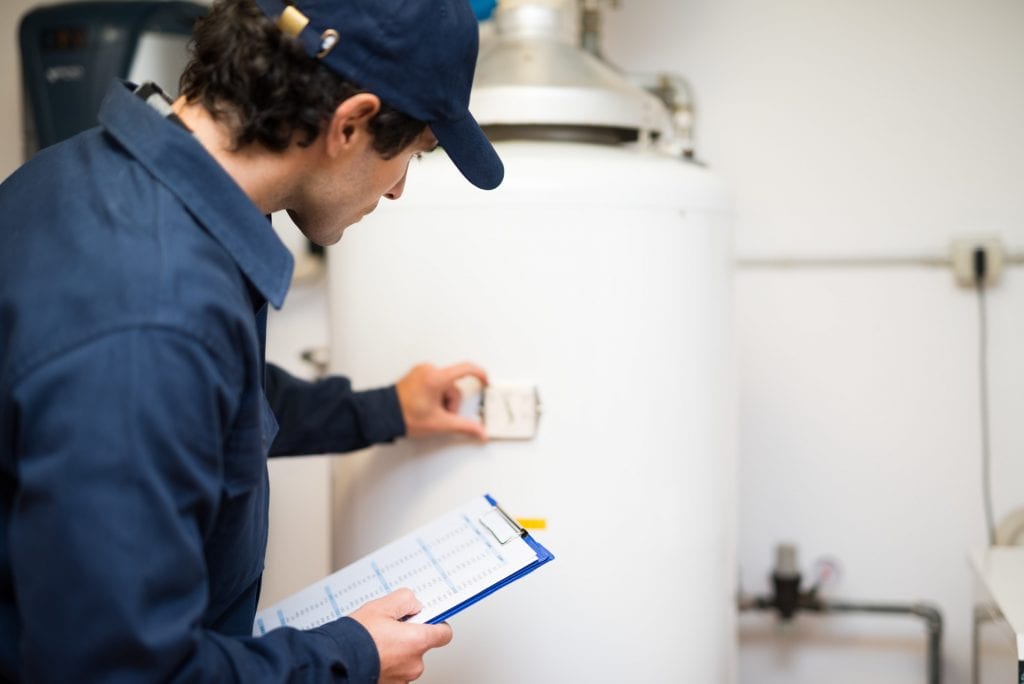 plumbing services like a water heater replacement needs to abide by social distancing for the foreseeable future